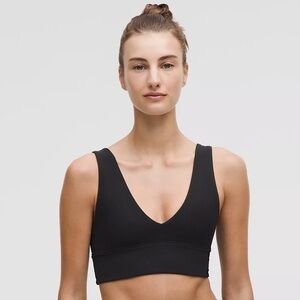 Lululemon black align Vneck Bra NWT